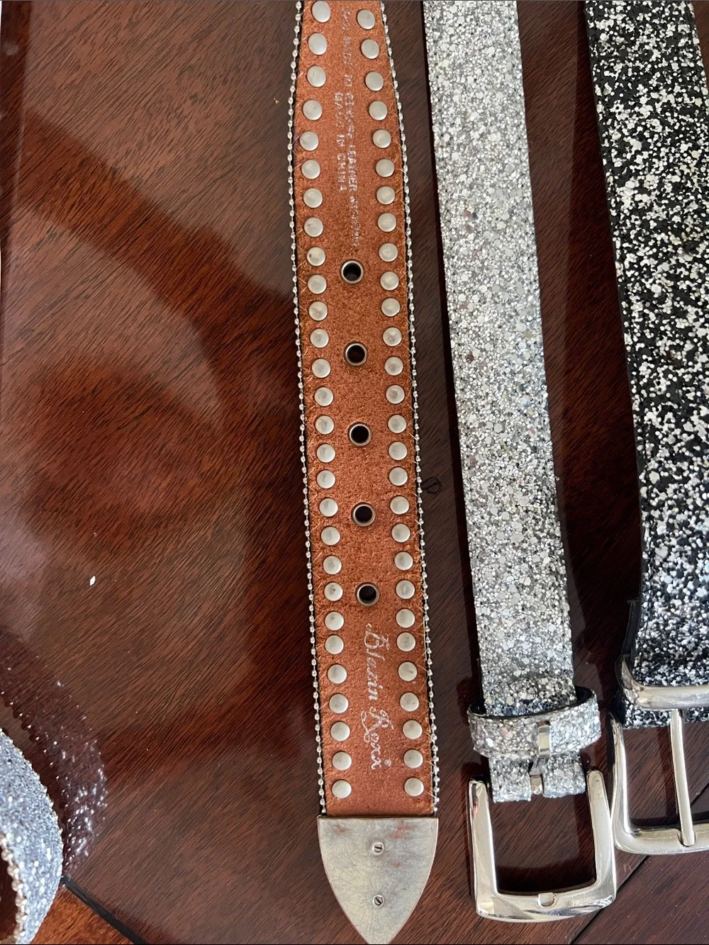 Assortment of belts with bling or Western!